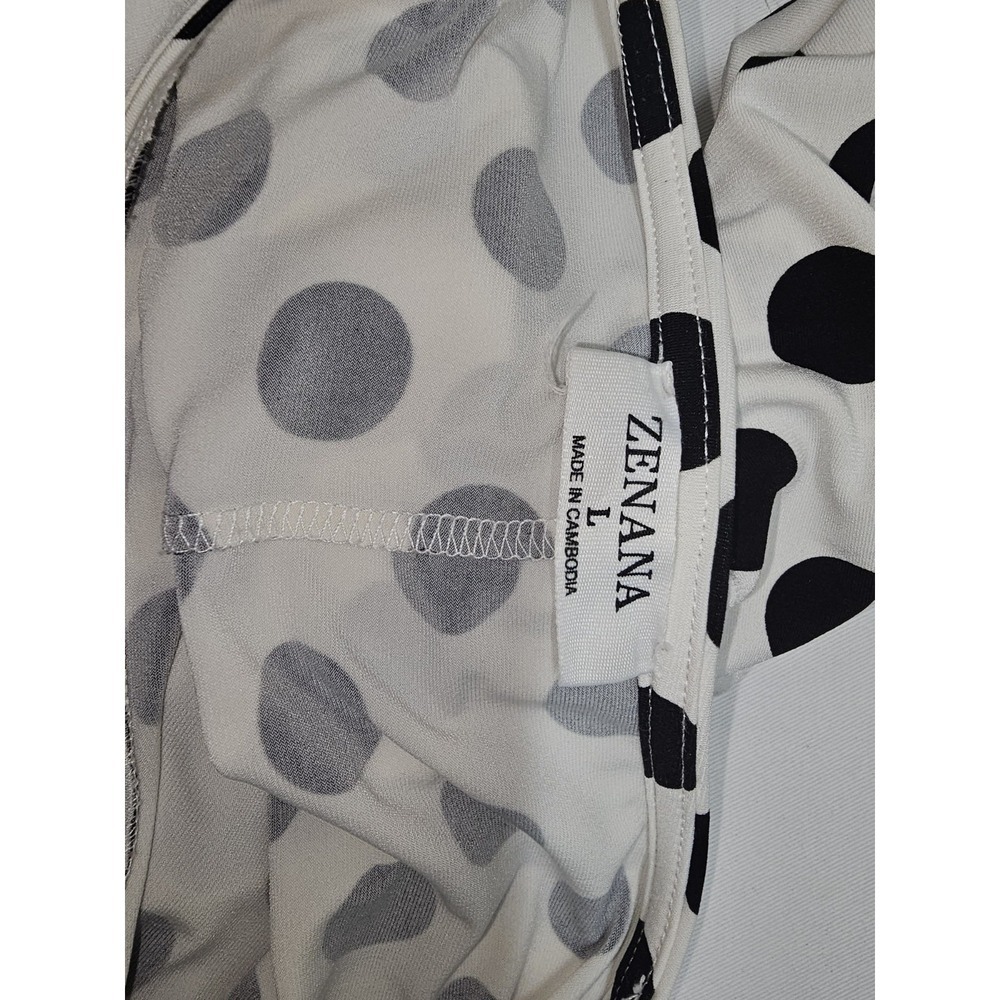 Zanzea Women's L Polka Dot Tank Coquette Spring Basics‎ Career Casual - Picture 4 of 5